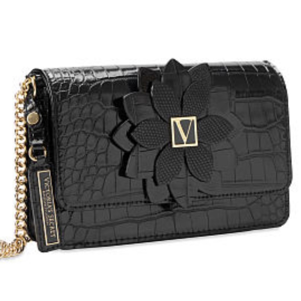 VICTORIAS SECRET | The Victoria Mini Shoulder Bag in Black